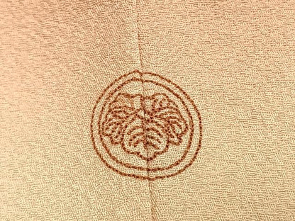 平和屋着物●ファッションデザイナー 花井幸子　訪問着　刺繍　青海波文　暈し染め　金銀彩　正絹　逸品　AABI2074fy