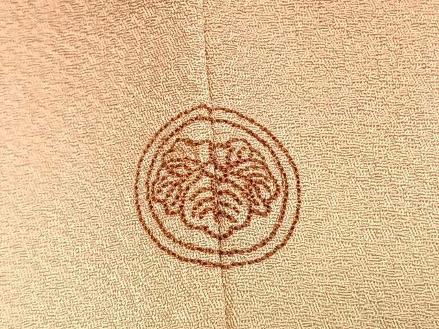 平和屋着物●ファッションデザイナー 花井幸子　訪問着　刺繍　青海波文　暈し染め　金銀彩　正絹　逸品　AABI2074fy