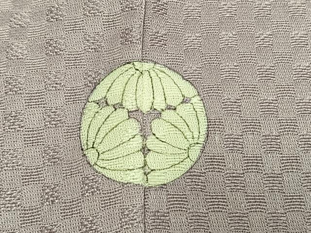 平和屋着物●訪問着　花鳥文　暈し染め　銀彩　正絹　逸品　AABI2076fy