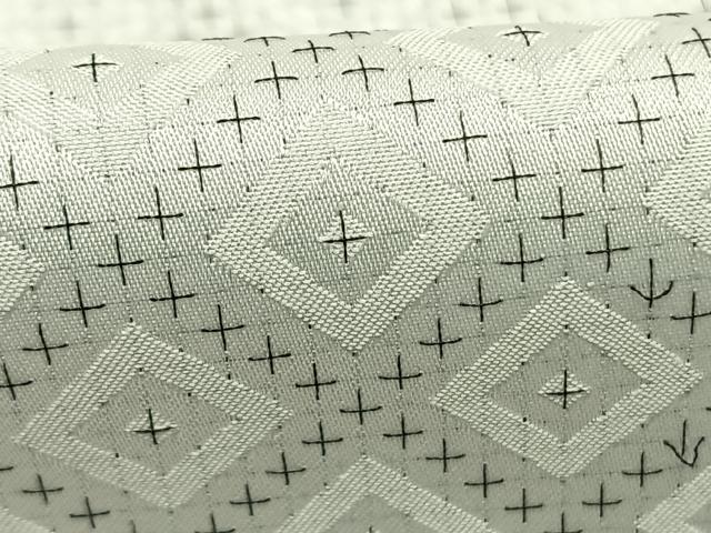 平和屋着物●男性 白紋付 羽織セット 菱文 キングサイズ 洗える着物 AABI2077fy