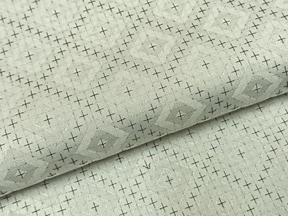 平和屋着物●男性 白紋付 羽織セット 菱文 キングサイズ 洗える着物 AABI2077fy