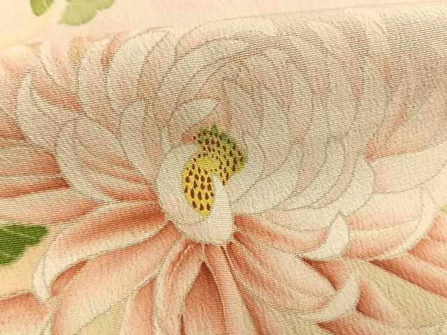 平和屋本店●アンティーク　大正ロマン　振袖　草花文　暈し染め　正絹　逸品　AABI2080fy