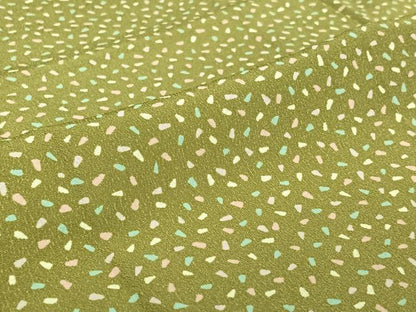 平和屋着物▽小紋　単衣　箔散らし文様　洗える着物　AABI2082jh