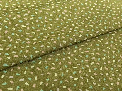 平和屋着物▽小紋　単衣　箔散らし文様　洗える着物　AABI2082jh