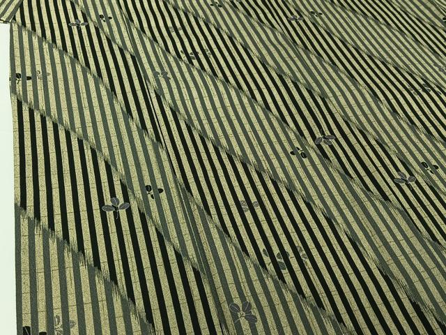 平和屋着物▽小紋　単衣　萩文　洗える着物　AABI2084jh