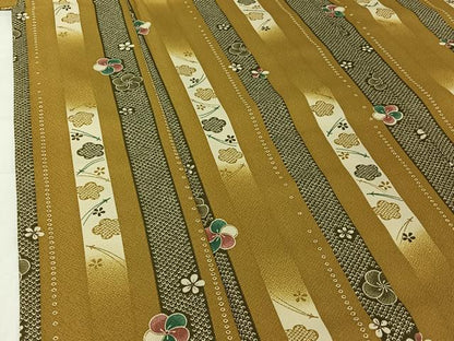 平和屋着物▽小紋　単衣　吹き寄せ花文　洗える着物　AABI2086jh