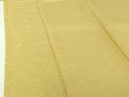 平和屋着物▽上質な色無地　単衣　草花地紋　砥粉色　正絹　逸品　AABI2093jh