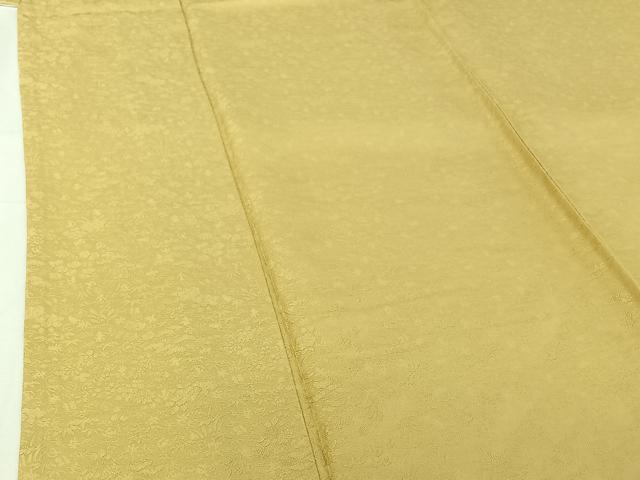 平和屋着物▽上質な色無地　単衣　草花地紋　砥粉色　正絹　逸品　AABI2093jh