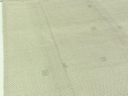 平和屋着物▽本塩沢　単衣　110亀甲　蚊絣　正絹　逸品　AABI2113jh