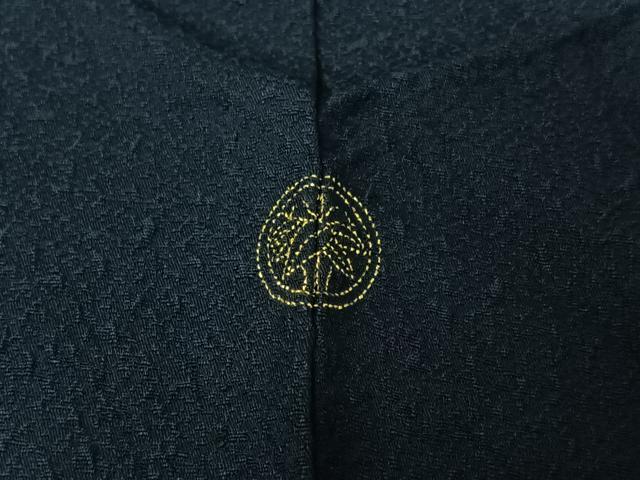 平和屋着物▽上質な色無地　単衣　留紺色　正絹　逸品　未使用　AABI2122jh