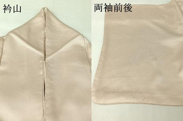 平和屋着物▽訪問着　単衣　流水扇面花文　正絹　逸品　AABI2129jh
