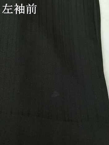 平和屋着物▽道中着　スリーシーズン　春夏秋　塵除け　縞　ロング丈　正絹　逸品　AABI2131jh