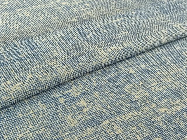 平和屋着物▽上質な小紋　単衣　霞文　正絹　逸品　AABI2134jh