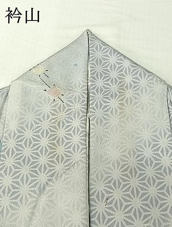 平和屋着物▽上質な小紋　単衣　糸巻文　正絹　逸品　AABI2150jh