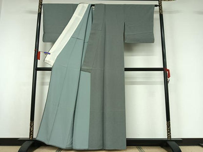 平和屋着物▽江戸小紋　単衣　鮫小紋柄　正絹　逸品　AABI2164jh
