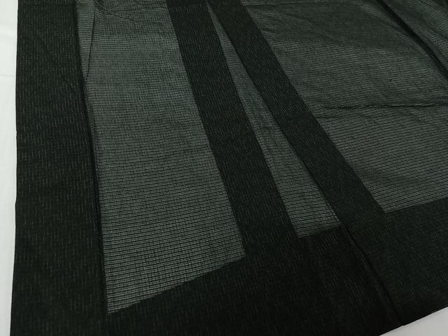 平和屋着物▽男性　羽織　スリーシーズン　春夏秋　塵除け　霞文　黒地　正絹　逸品　AABI2176jh
