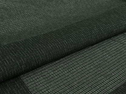 平和屋着物▽男性　羽織　スリーシーズン　春夏秋　塵除け　霞文　黒地　正絹　逸品　AABI2176jh
