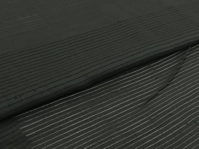 平和屋着物▽男性　羽織　黒紋付　暗黒色　正絹　逸品　AABI2177jh