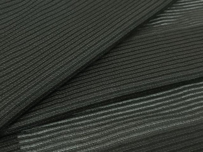 平和屋着物▽男性　羽織　スリーシーズン　春夏秋　塵除け　暗黒色　黒地　正絹　逸品　AABI2178jh