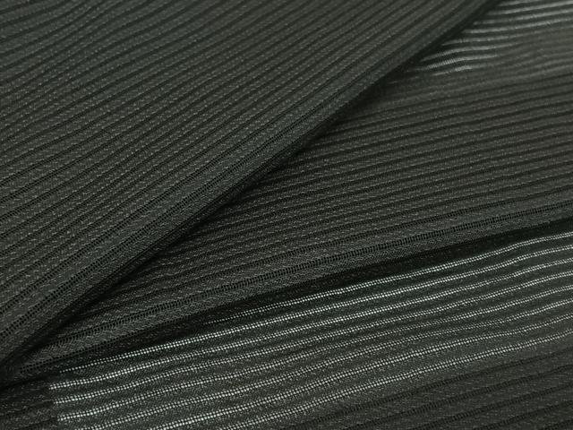 平和屋着物▽男性　羽織　スリーシーズン　春夏秋　塵除け　暗黒色　黒地　正絹　逸品　AABI2178jh