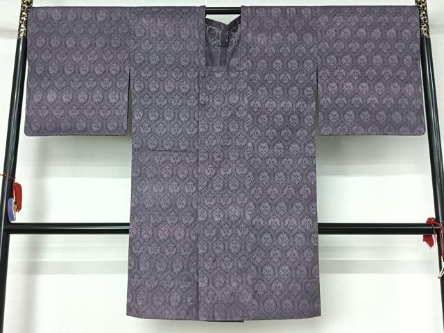 平和屋着物▽道行コート　スリーシーズン　春夏秋　塵除け　正倉院花文　暈し染め　正絹　逸品　AABI2179jh