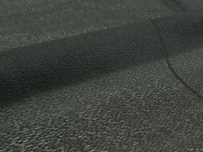 平和屋着物▽男性　羽織　スリーシーズン　春夏秋　塵除け　暗黒色　黒地　正絹　逸品　AABI2180jh