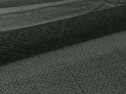 平和屋着物▽男性　羽織　スリーシーズン　春夏秋　塵除け　紗　暗黒色　黒地　正絹　逸品　AABI2186jh