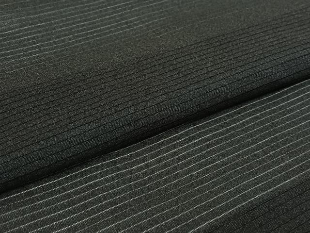 平和屋着物▽男性　羽織　スリーシーズン　春夏秋　塵除け　暗黒色　黒地　正絹　逸品　AABI2188jh