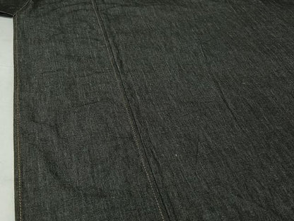 平和屋着物▽小紋　デニム着物　単衣　霞文　綿　逸品　AABI2194jh