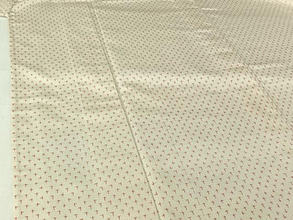 平和屋着物▽上質な紬　単衣　十字絣　正絹　逸品　AABI2198jh