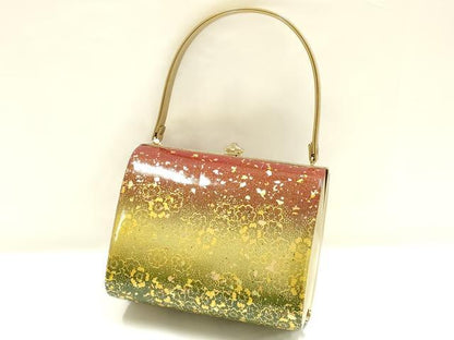 平和屋着物▼和装小物 和装バッグ 花柄 金銀彩 逸品 AABI2201ay