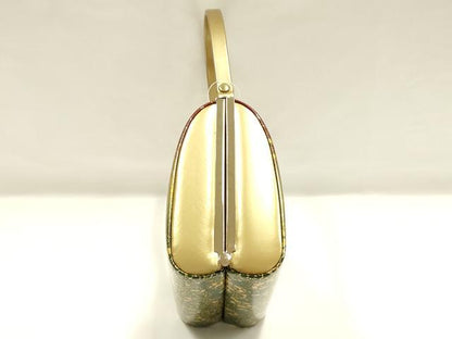 平和屋着物▼和装小物 和装バッグ 花柄 金銀彩 逸品 AABI2201ay