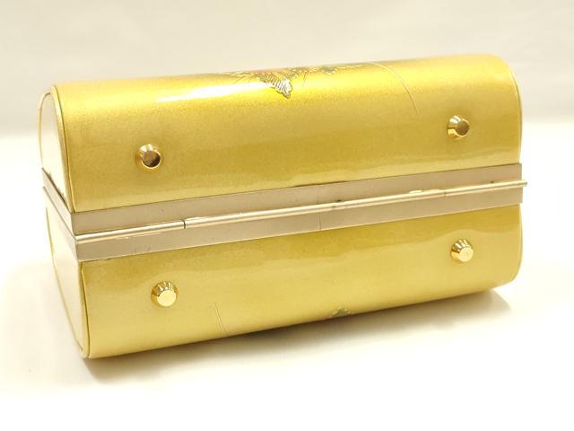 平和屋着物▼和装小物 和装バッグ ハンドバッグ 芝草文 金彩 逸品 AABI2202ay