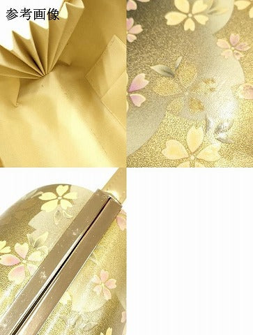 平和屋着物▼和装小物　和装バッグ　ハンドバッグ　花柄　桜　暈し　逸品　AABI2203ay