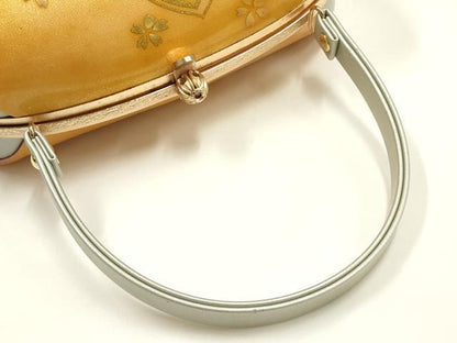 平和屋着物▼和装小物 和装バッグ ハンドバッグ 花柄 桜 金彩 逸品 AABI2208ay