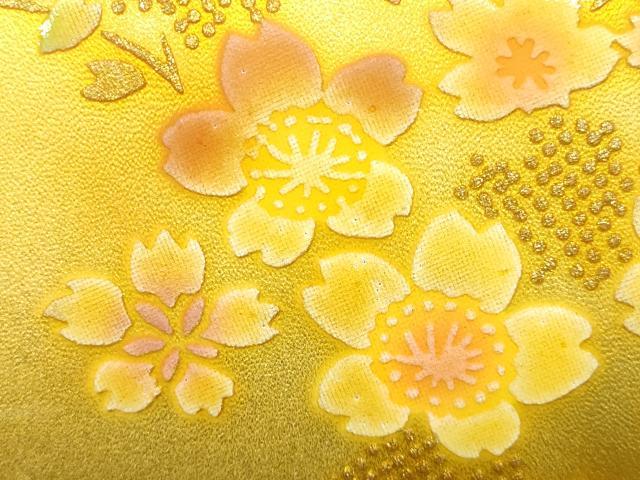 平和屋着物▼和装小物 和装バッグ ハンドバッグ 花柄 桜 金彩 逸品 AABI2208ay