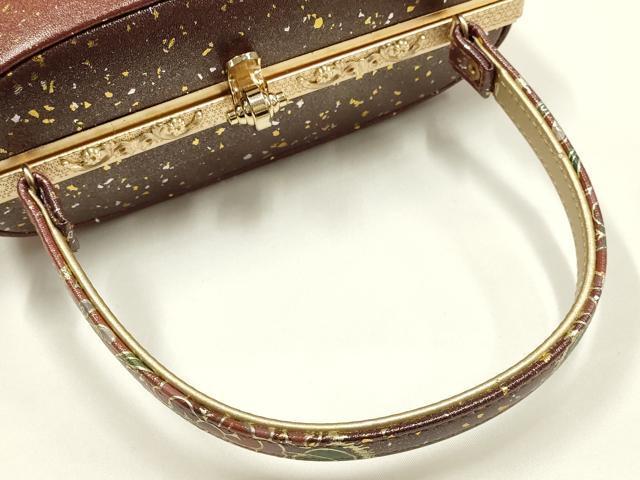 平和屋着物▼和装小物 和装バッグ ハンドバッグ 辻が花 金銀彩 逸品 AABI2209ay