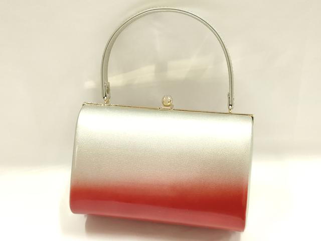 平和屋着物▼和装小物　和装バッグ　ハンドバッグ　花柄　金銀彩　逸品　AABI2210ay