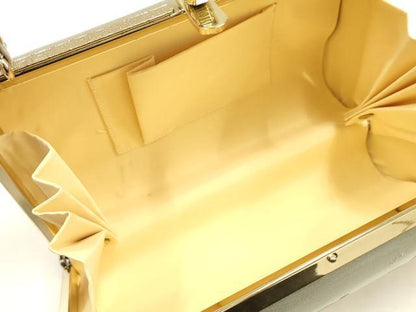 平和屋着物▼和装小物　和装バッグ　ハンドバッグ　花柄　金銀彩　逸品　AABI2210ay