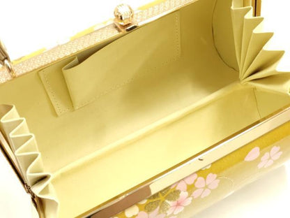 平和屋着物▼和装小物 和装バッグ ハンドバッグ 花柄 金彩 逸品 AABI2211ay