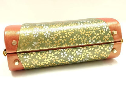 平和屋着物▼和装小物 和装バッグ ハンドバッグ 花柄 金銀彩 ラインストーン 逸品 AABI2213ay