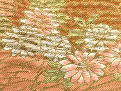 平和屋着物▼和装小物 和装バッグ ハンドバッグ 佐賀錦 草花文 金糸 逸品 AABI2220ay