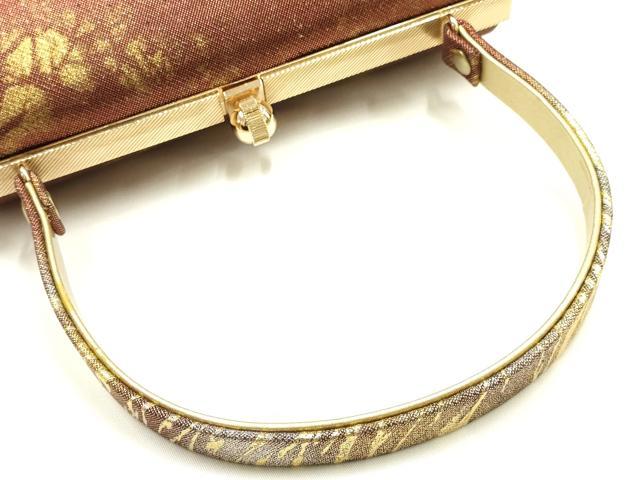 平和屋着物▼和装小物　和装バッグ　金鷲本舗 東京謹製 キンワシ印　ハンドバッグ　金銀糸　逸品　AABI2222ay