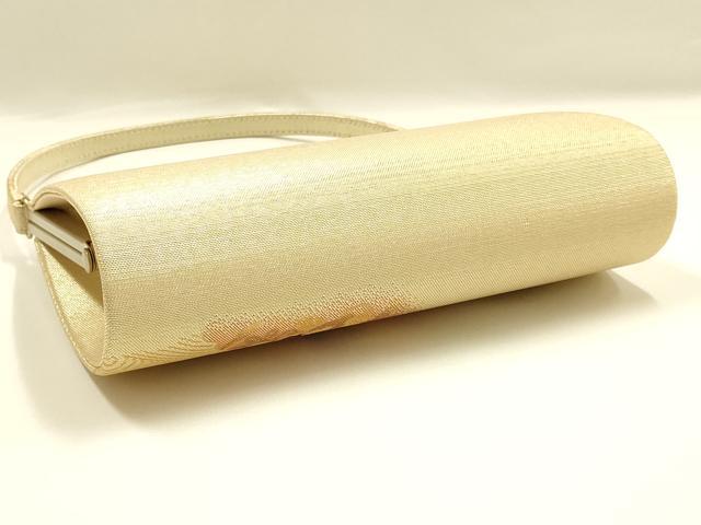平和屋着物▼和装小物　和装バッグ　ハンドバッグ　正倉院花文　金糸　逸品　AABI2224ay