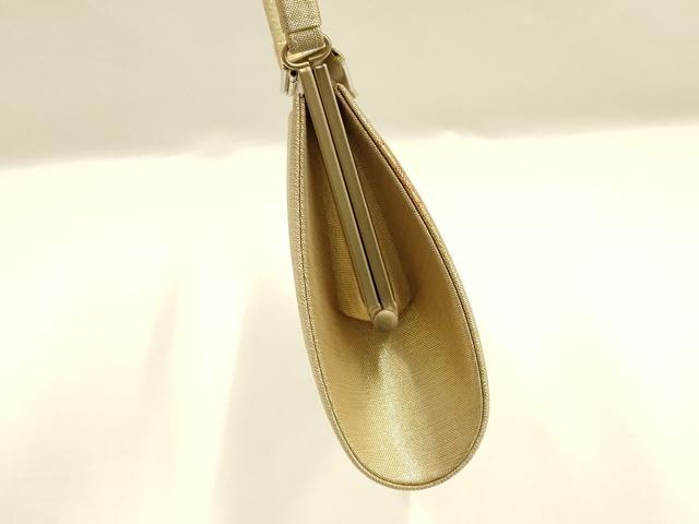平和屋着物▼和装小物　和装バッグ　ハンドバッグ　正倉院花文　金糸　逸品　AABI2224ay