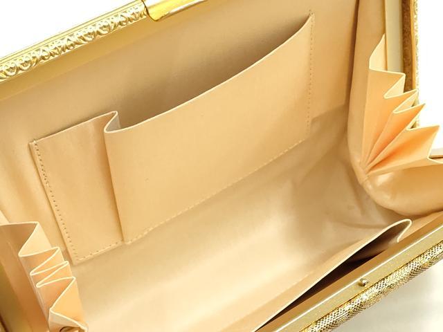 平和屋着物▼和装小物 和装バッグ ハンドバッグ 更紗花文 金糸 逸品 AABI2230ay