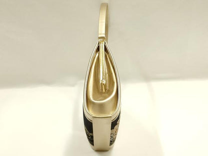 平和屋着物▼和装小物 和装バッグ ハンドバッグ 花柄 金銀糸 帯地使用 逸品 AABI2233ay