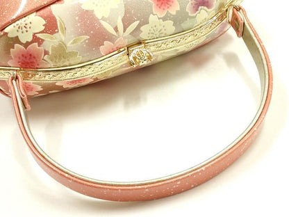 平和屋着物▼和装小物　和装バッグ　ハンドバッグ　花柄　逸品　AABI2234ay