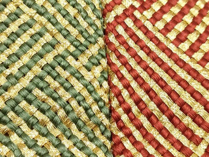 平和屋着物▼和装小物　和装バッグ　巾着バッグ　組み織　金糸　撚り房　逸品　AABI2236ay