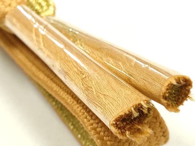 平和屋本店●和装小物　帯締め・帯揚げセット　高麗組　流水地紋　箔散らし　金糸　金彩　暈し染め　逸品　未使用　AABI2242ay